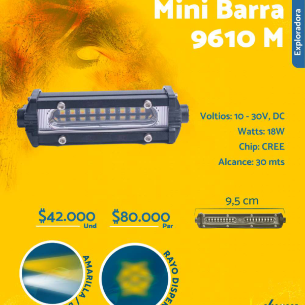 Mini Barra LED 9610 M