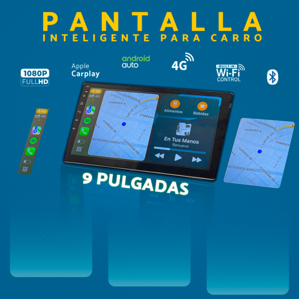 Pantalla Inteligente 9" para Carro